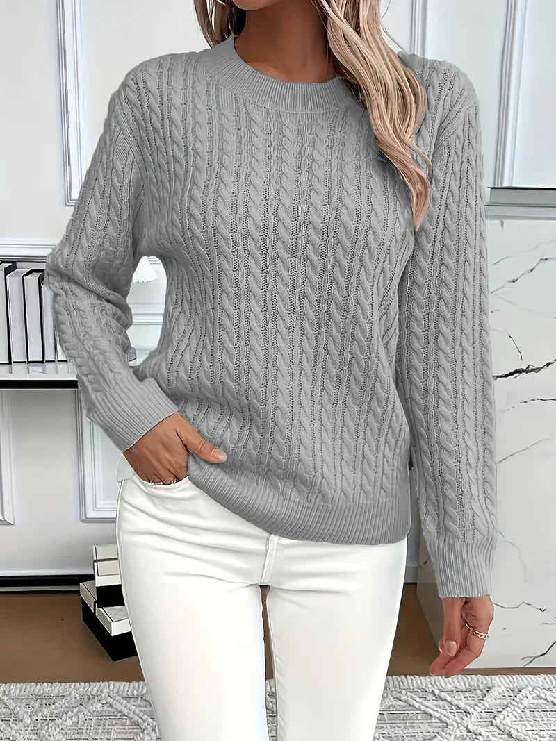 Quinisha – Neulepusero, jossa on palmikkokuvio