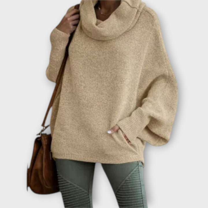 Ulrike - Tyylikäs turtleneck-naisten villapaita