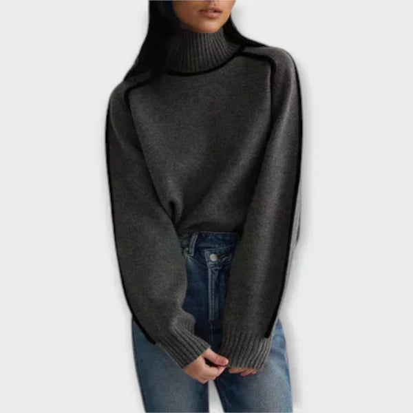 Emilia - Tyylikäs mekani ja elegantti pusero high neckissä