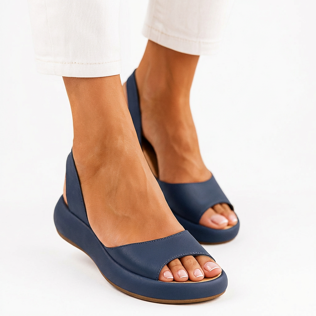 Evie™ | Liukumista Estävät Peep-Toe Sandaalit – Tyylikäs Vakaus ja Äärimmäinen Mukavuus