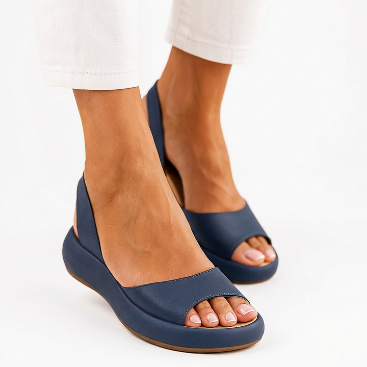 Evie™ | Liukumista Estävät Peep-Toe Sandaalit – Tyylikäs Vakaus ja Äärimmäinen Mukavuus