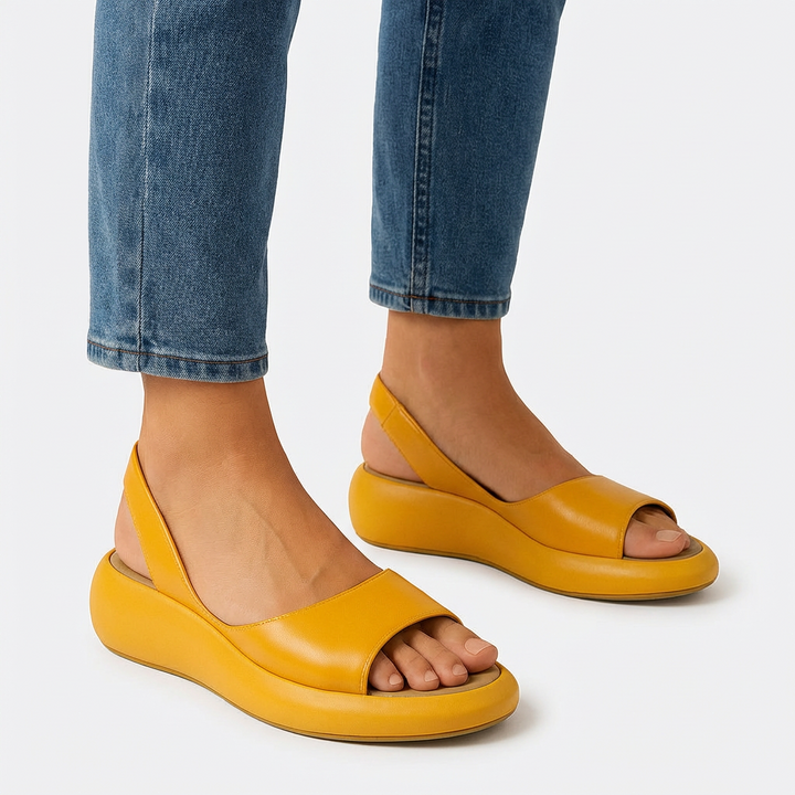Evie™ | Liukumista Estävät Peep-Toe Sandaalit – Tyylikäs Vakaus ja Äärimmäinen Mukavuus